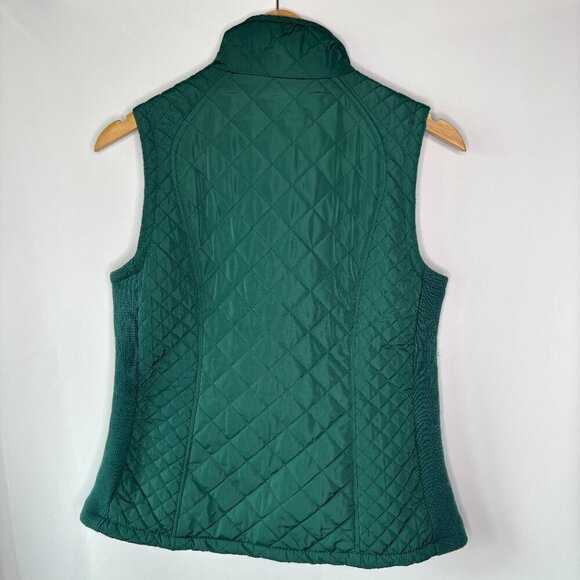 Adrienne Vittadini Women's Green Quilted Vest Size Small - Picture 8 of 8